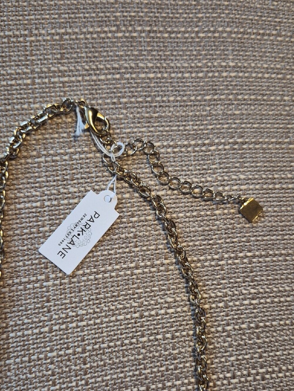 Park Lane Gold-Tone Necklace with White Petal Charms - Picture 3 of 3